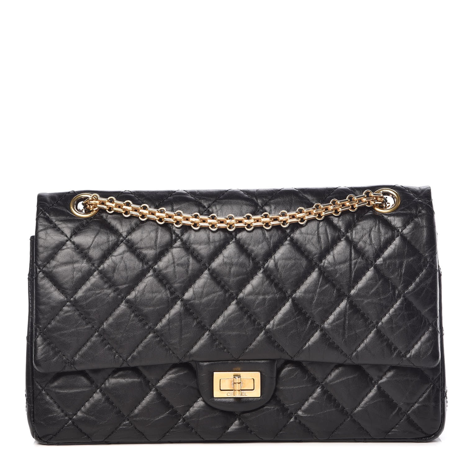 Chanel Aged Calfskin Quilted 2.55 Reissue 226 Flap Black 1 of 10