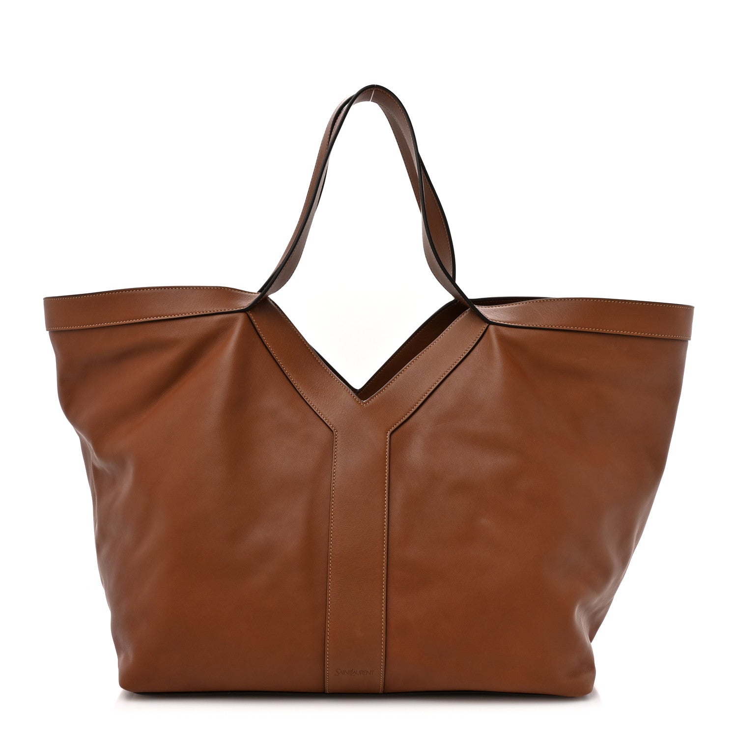 Saint Laurent Calfskin Y Tote Brick 1 of 13