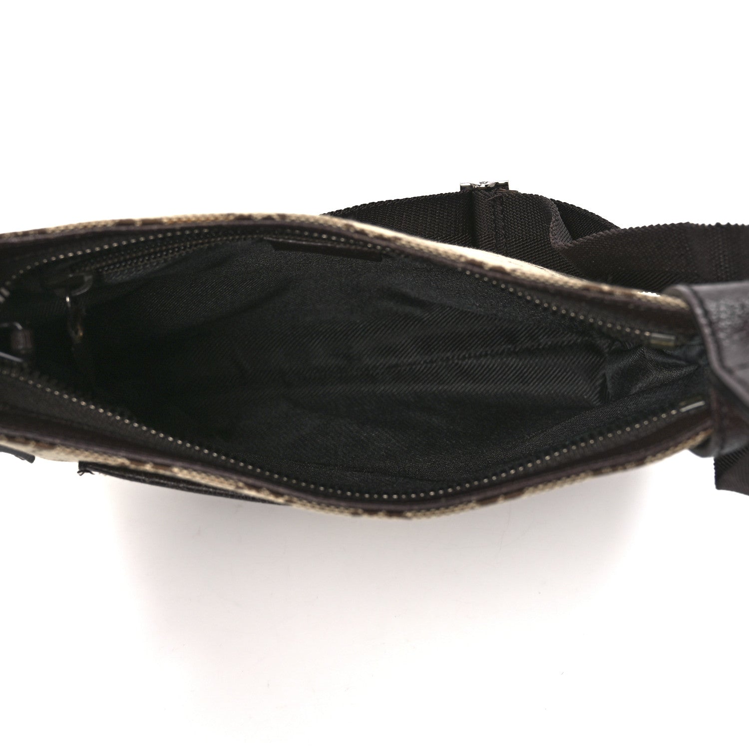 Gucci Monogram Flat Messenger Bag Dark Brown 4 of 12