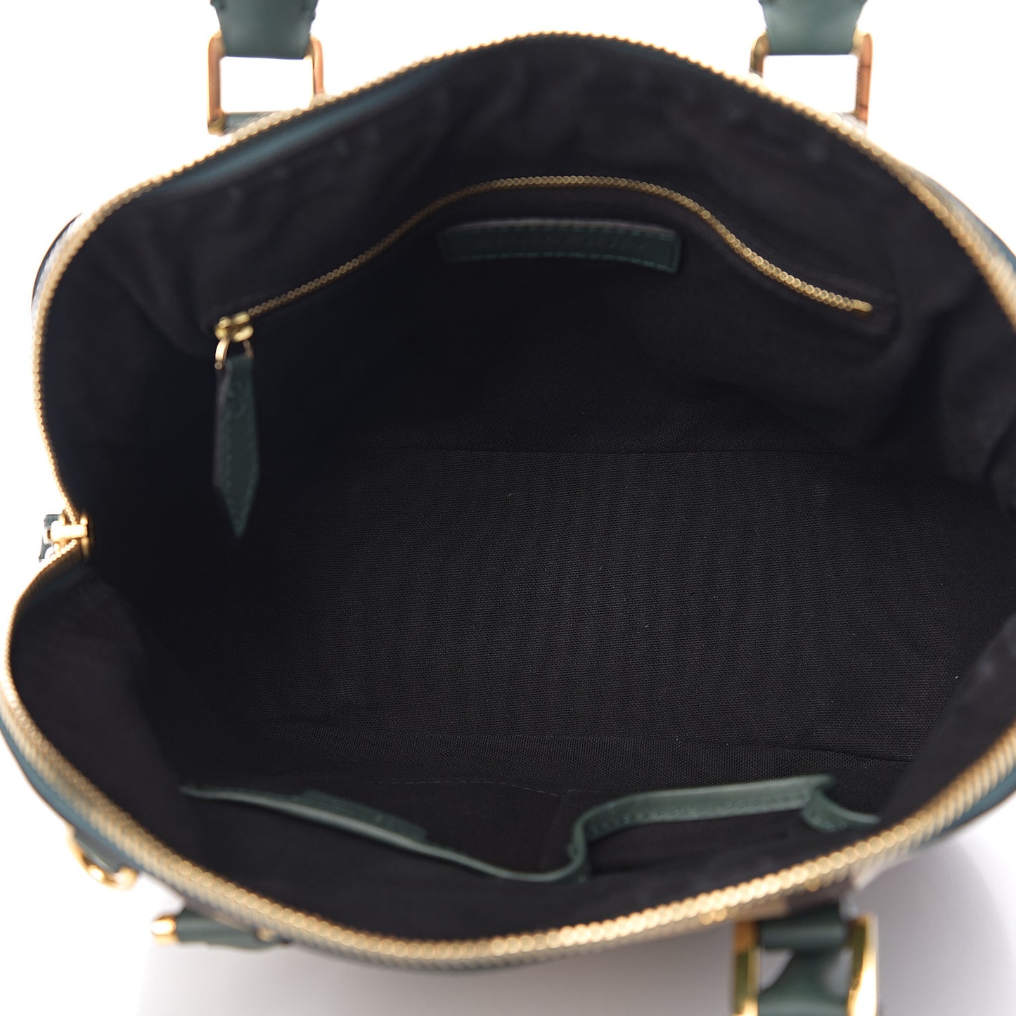 Bridle Calfskin House Check Small Orchard Bowling Bag Green