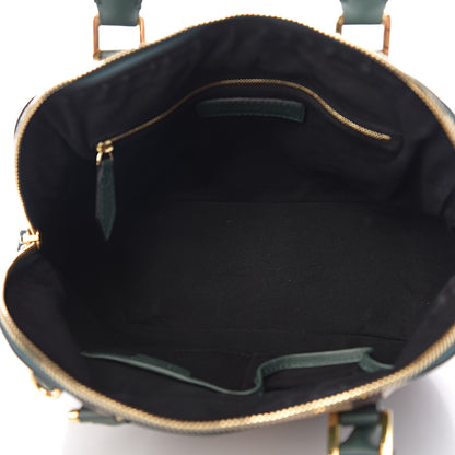 Burberry Bridle Calfskin House Check Small Orchard Bowling Bag Green 4 of 12