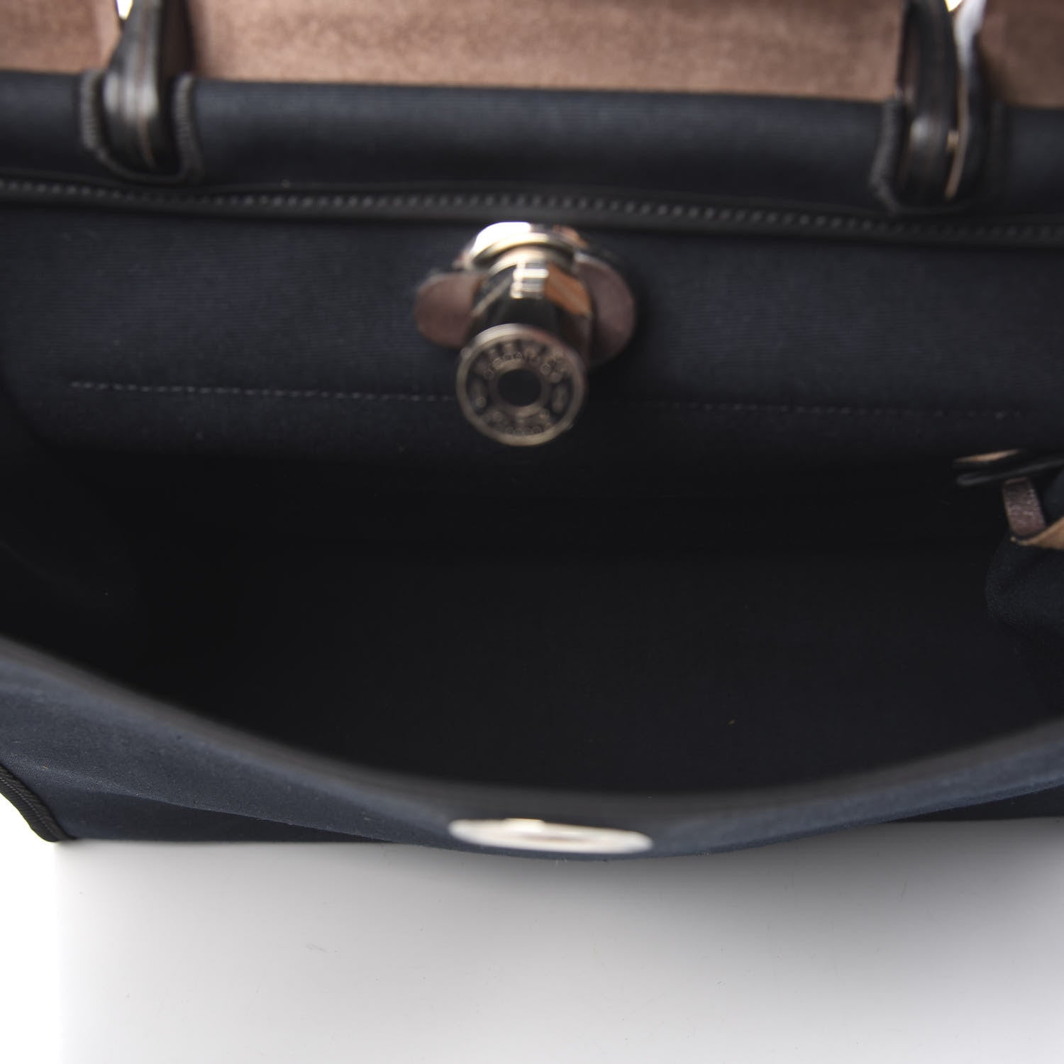 Hermes Toile Vache Hunter Herbag Zip PM 31 Bleu Marine Ebene 5 of 9