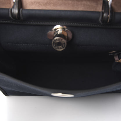 Hermes Toile Vache Hunter Herbag Zip PM 31 Bleu Marine Ebene 5 of 9