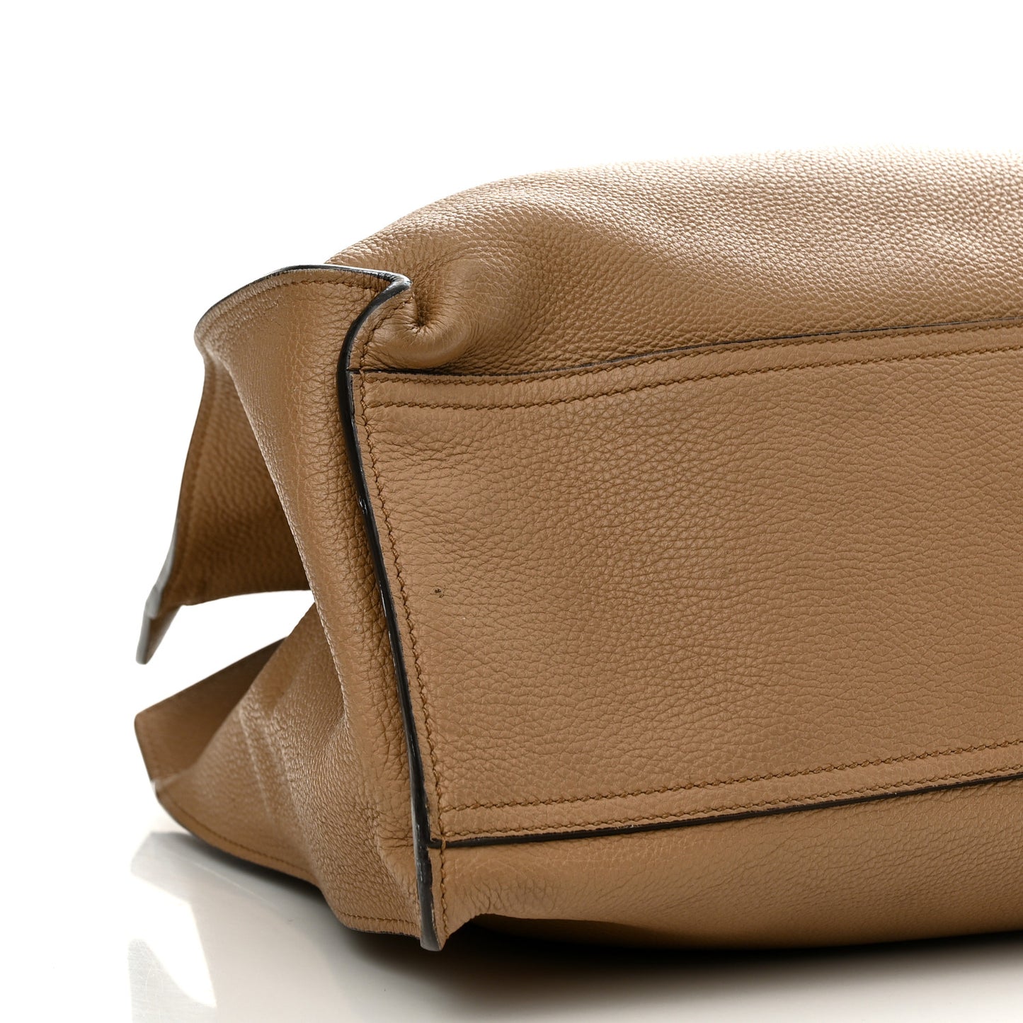 Soft Calfskin Medium Jackie Top Handle Bag Camel