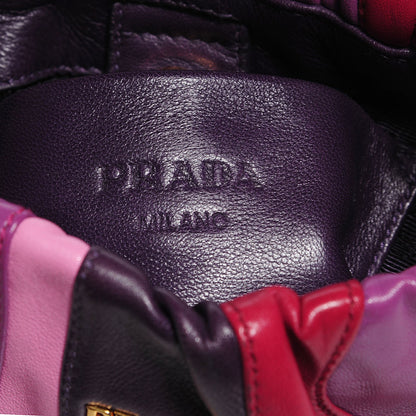 Prada Nappa Trembled Blossoms Stripes Crossbody Ibisco Viola 6 of 8