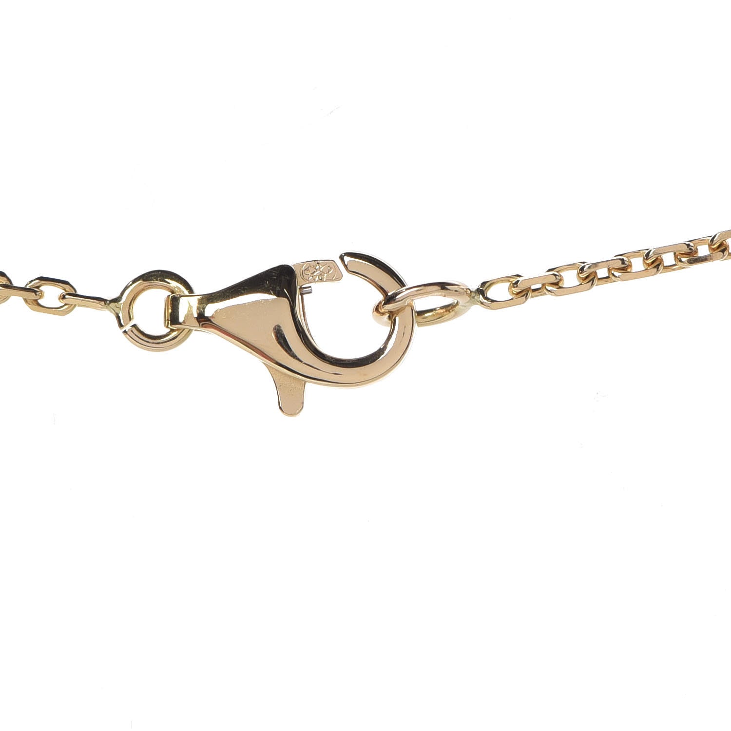 Van Cleef & Arpels 18K Yellow Gold Black Onyx Vintage Alhambra Pendant Necklace 6 of 8