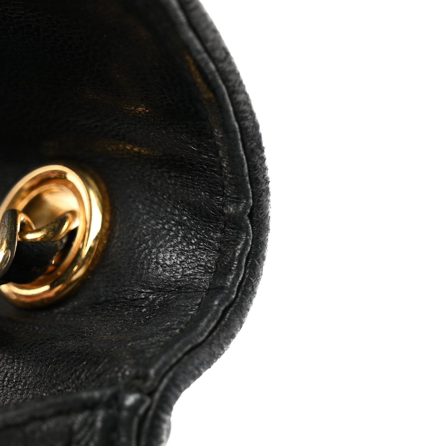 Lambskin Quilted CC Small Single Flap Black