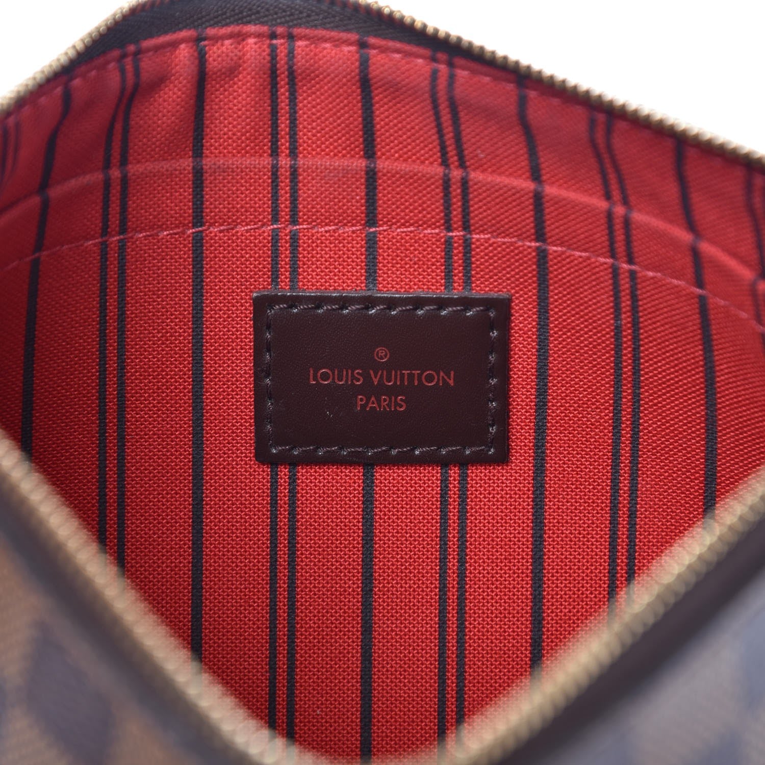 Louis Vuitton Damier Ebene Neverfull MM GM Pochette 6 of 10