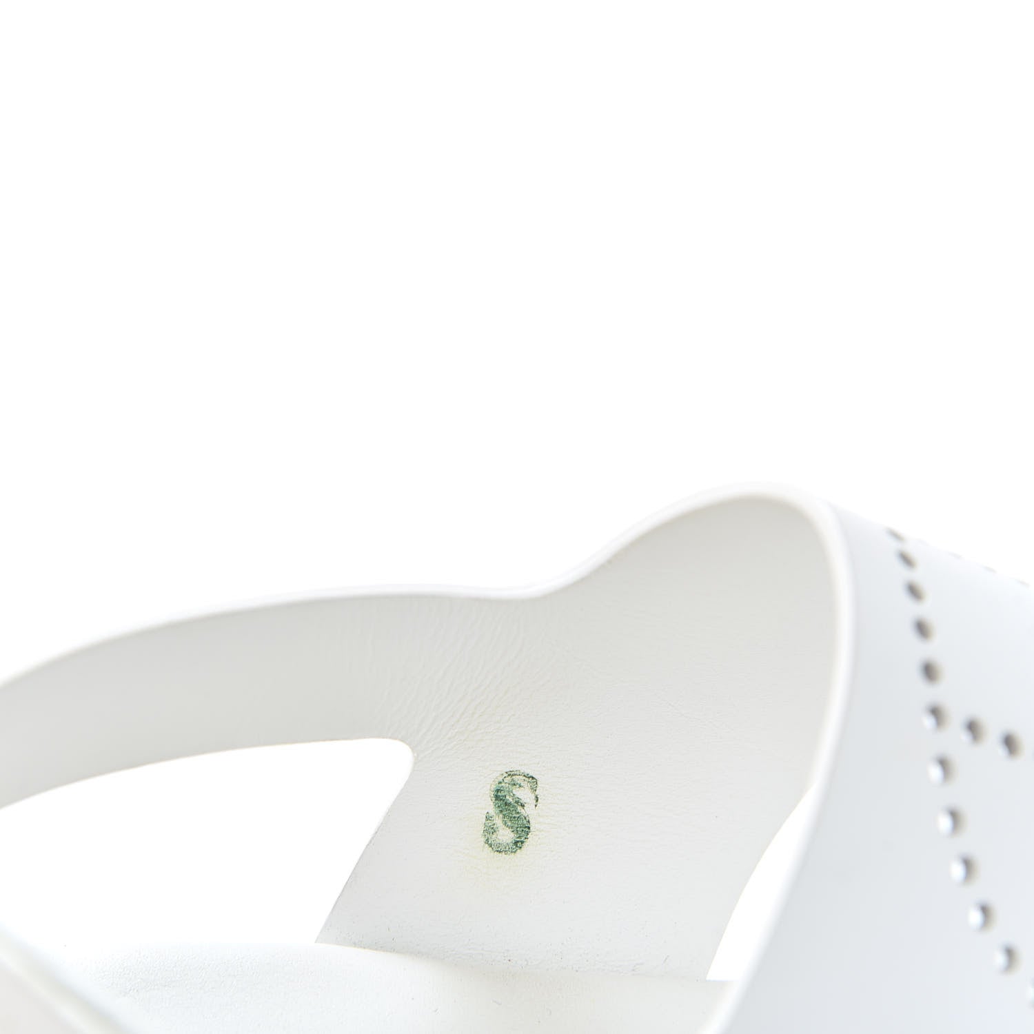 Hermes Calfskin Kola Sandals 35.5 White 10 of 11
