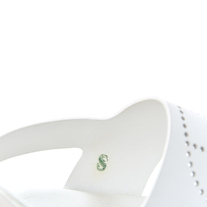 Hermes Calfskin Kola Sandals 35.5 White 10 of 11