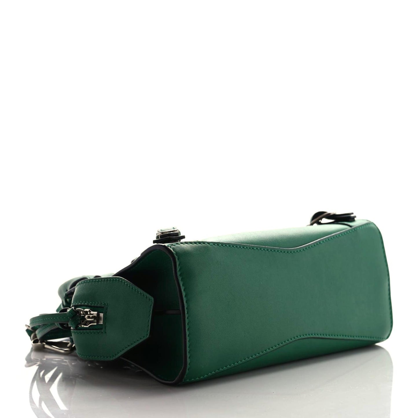 Smooth Calfskin Neo Classic Silver Hardware Mini City Grass Green