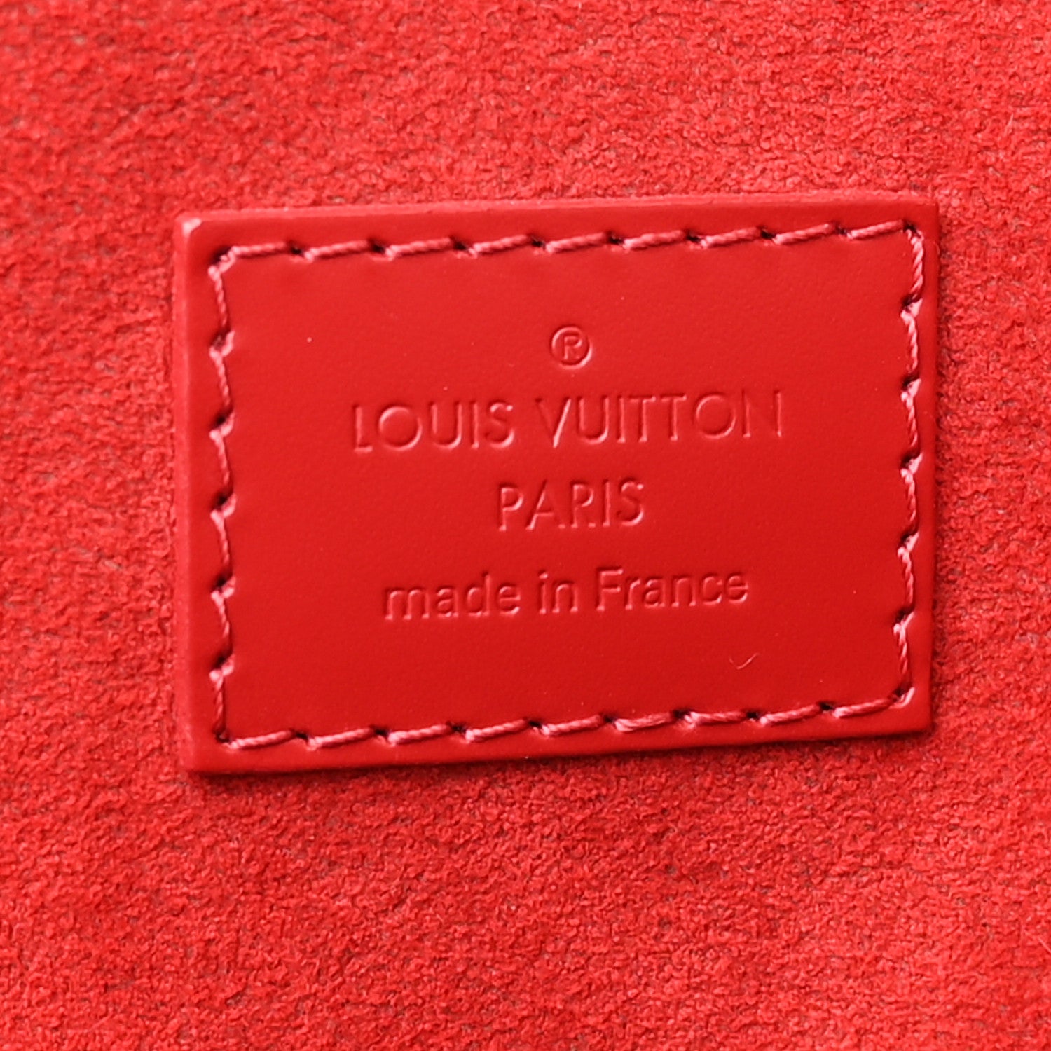 Louis Vuitton Damier Ebene Caissa Hobo Cherry 6 of 10