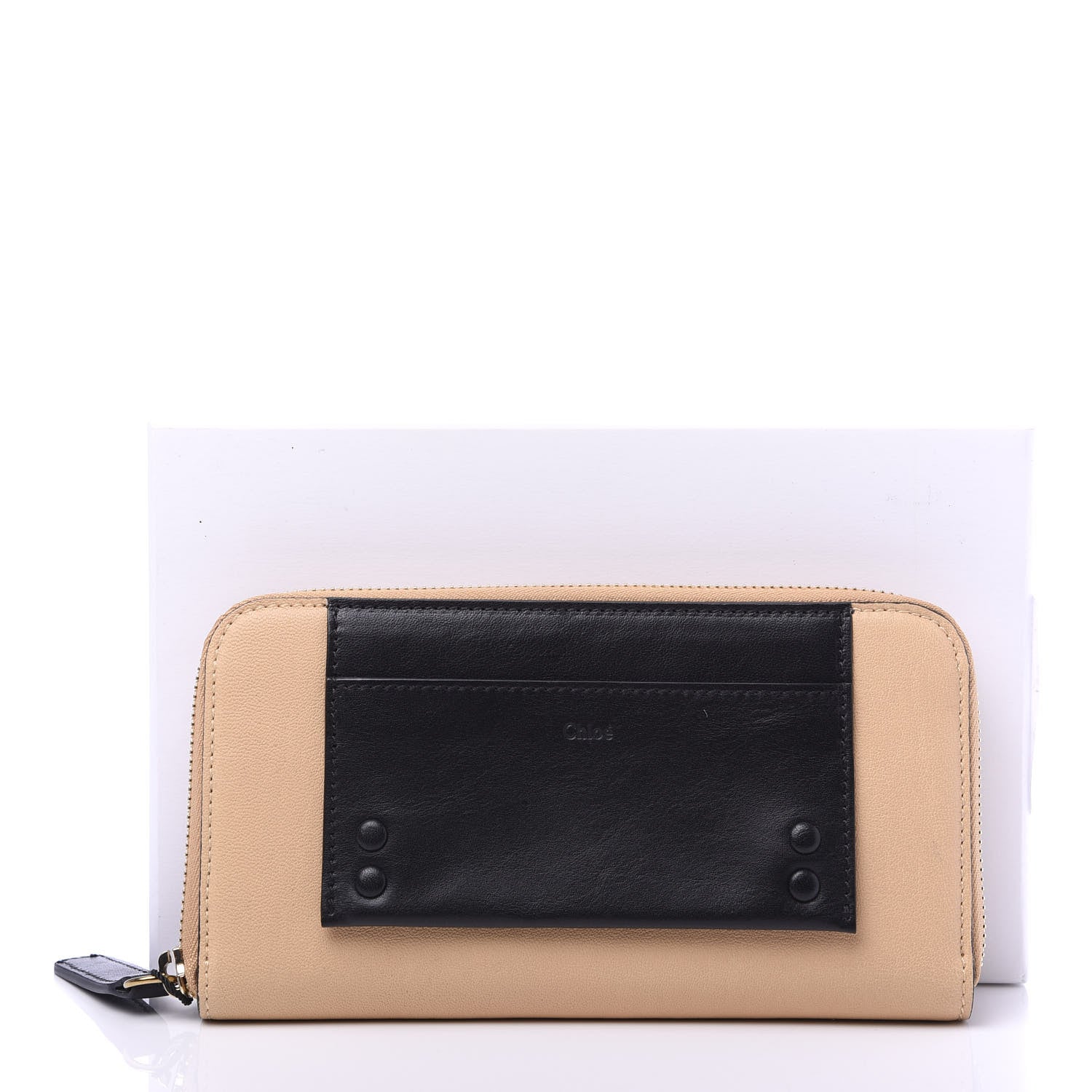 Chloe Calfskin Alice Wallet Anemone Pink Black 10 of 10