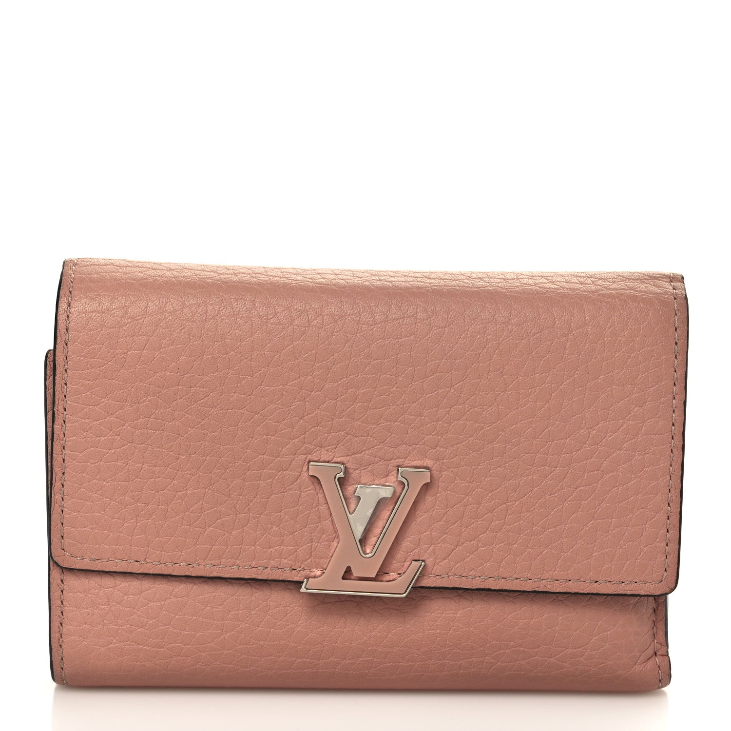 Louis Vuitton Taurillon Capucines Compact Wallet Magnolia 1 of 8