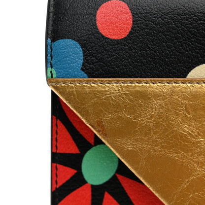 Saint Laurent Calfskin Floral Print Small Betty Black 11 of 11