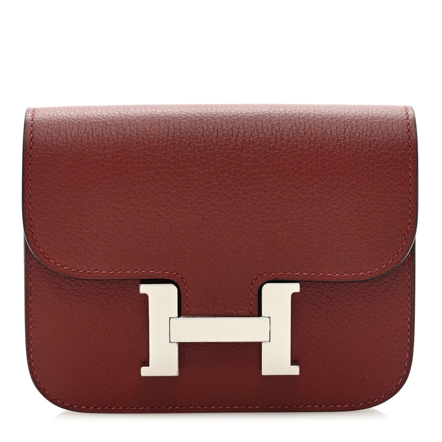 Evercolor Constance Slim Wallet Rouge H