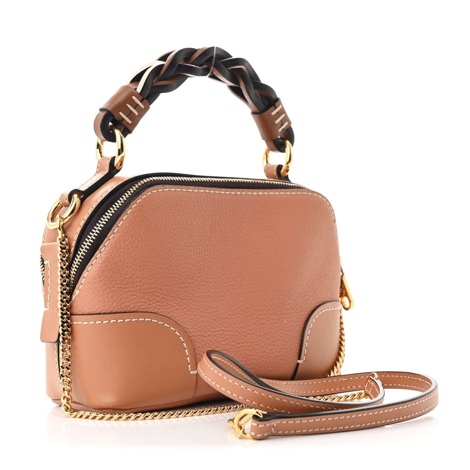 Chloe Calfskin Mini Daria Chain Bag Peach Bloom 3 of 11