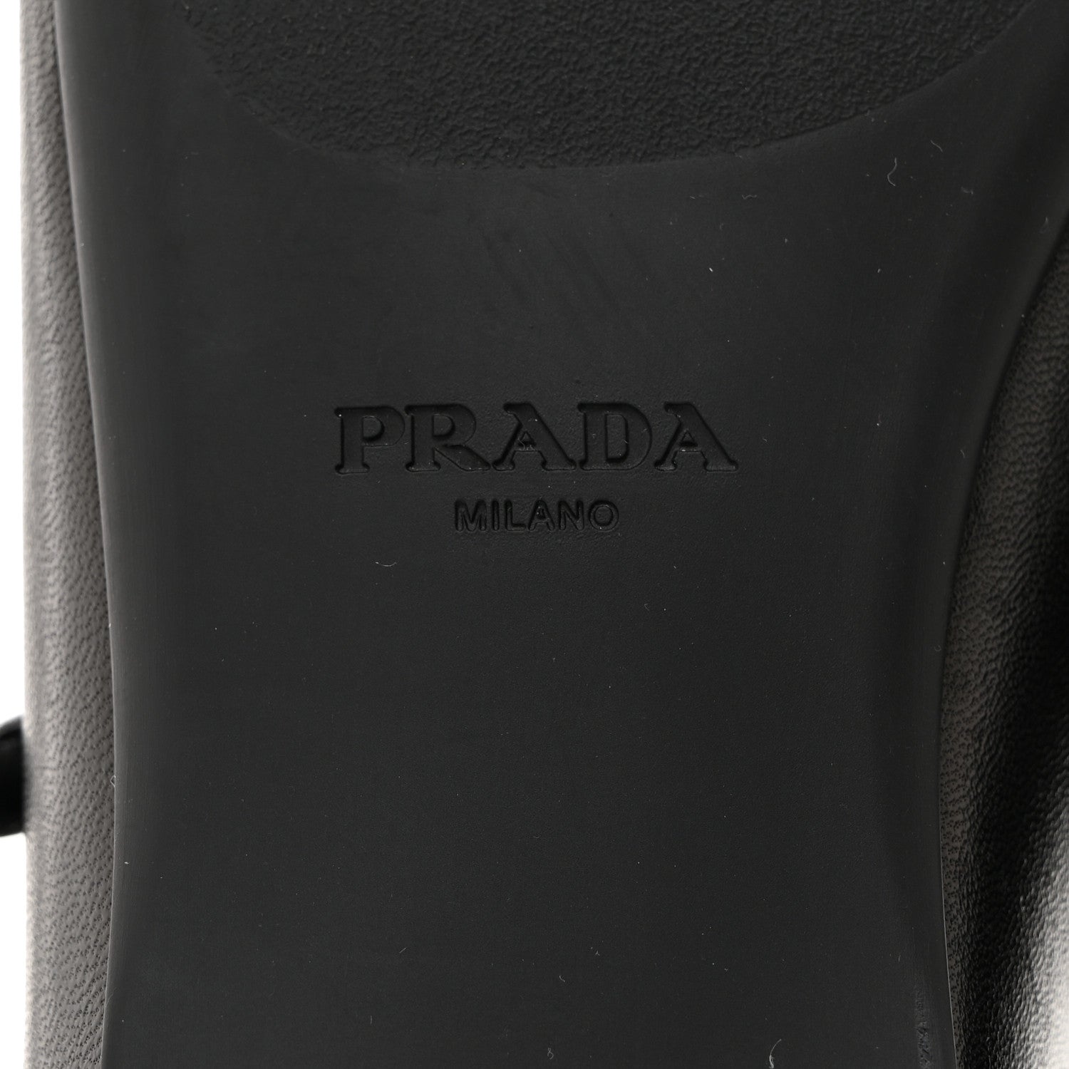 Prada Nappa Metal Triangle Logo Ballet Flats 39 Black 8 of 9