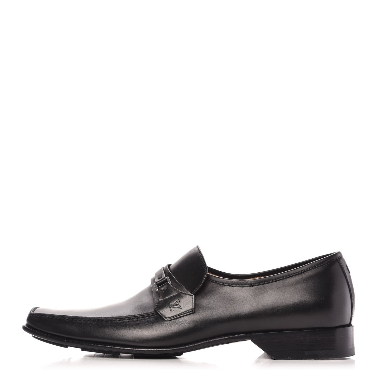 Calfskin Mens Loafers 8.5 Black