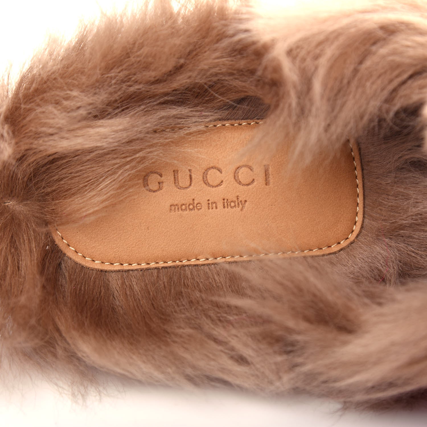 Gucci Merino Wool Womens Princetown Slippers 38 Raspberry Lipstick Natural 8 of 10