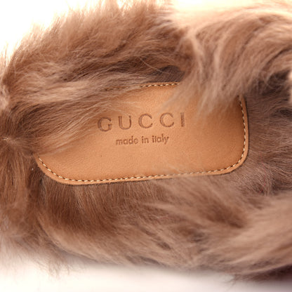 Gucci Merino Wool Womens Princetown Slippers 38 Raspberry Lipstick Natural 8 of 10