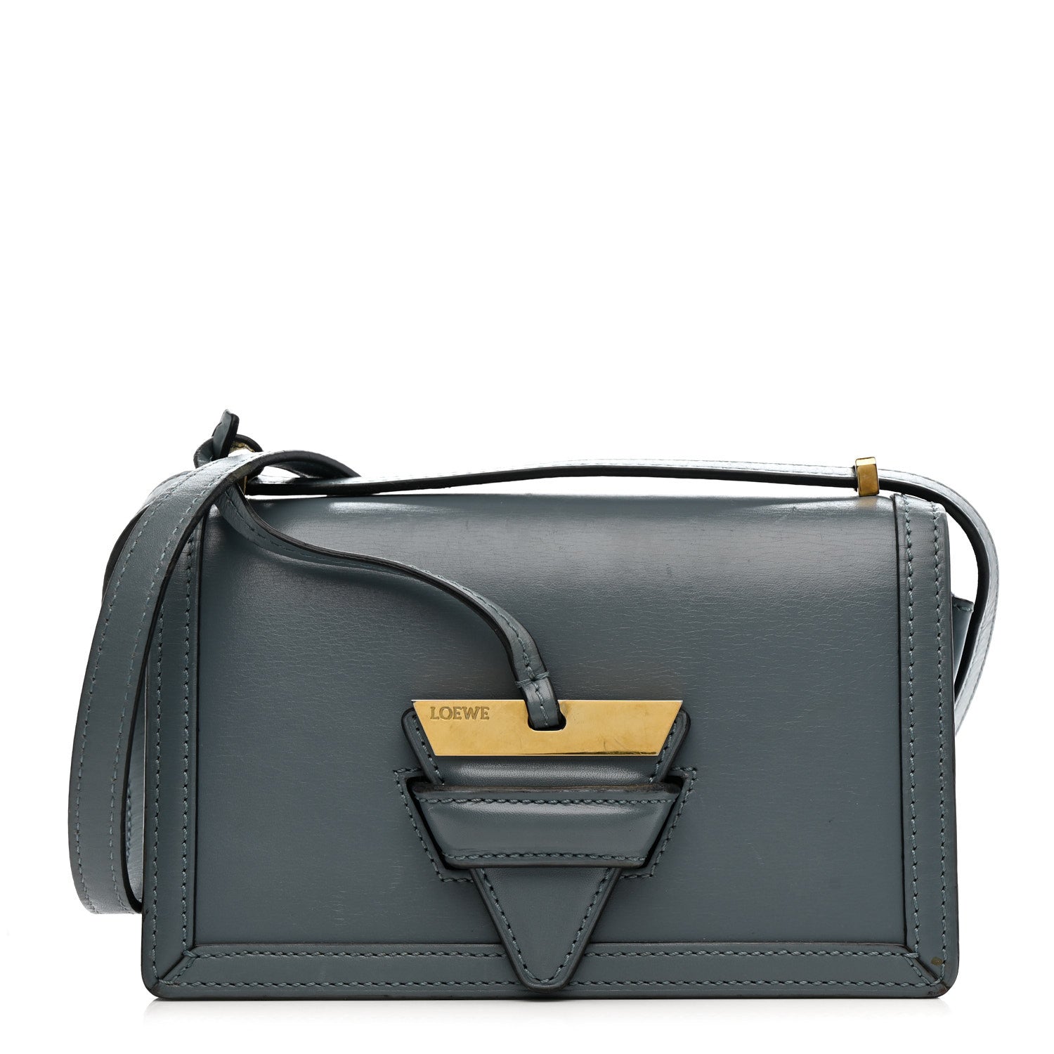 Loewe Calfskin Mini Barcelona Shoulder Bag Stone Blue 1 of 15