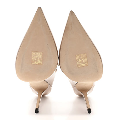 Jimmy Choo Patent Crystal Bing 100 Pumps 37 Ballet Pink 6 of 8