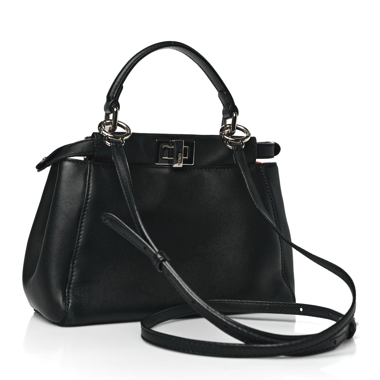 Nappa Karung Monster Eyes Mini Peekaboo Iconic Satchel Black Papavero