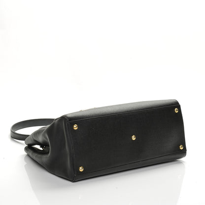 Fendi Vitello Elite Regular 2Jours Tote Black 4 of 7