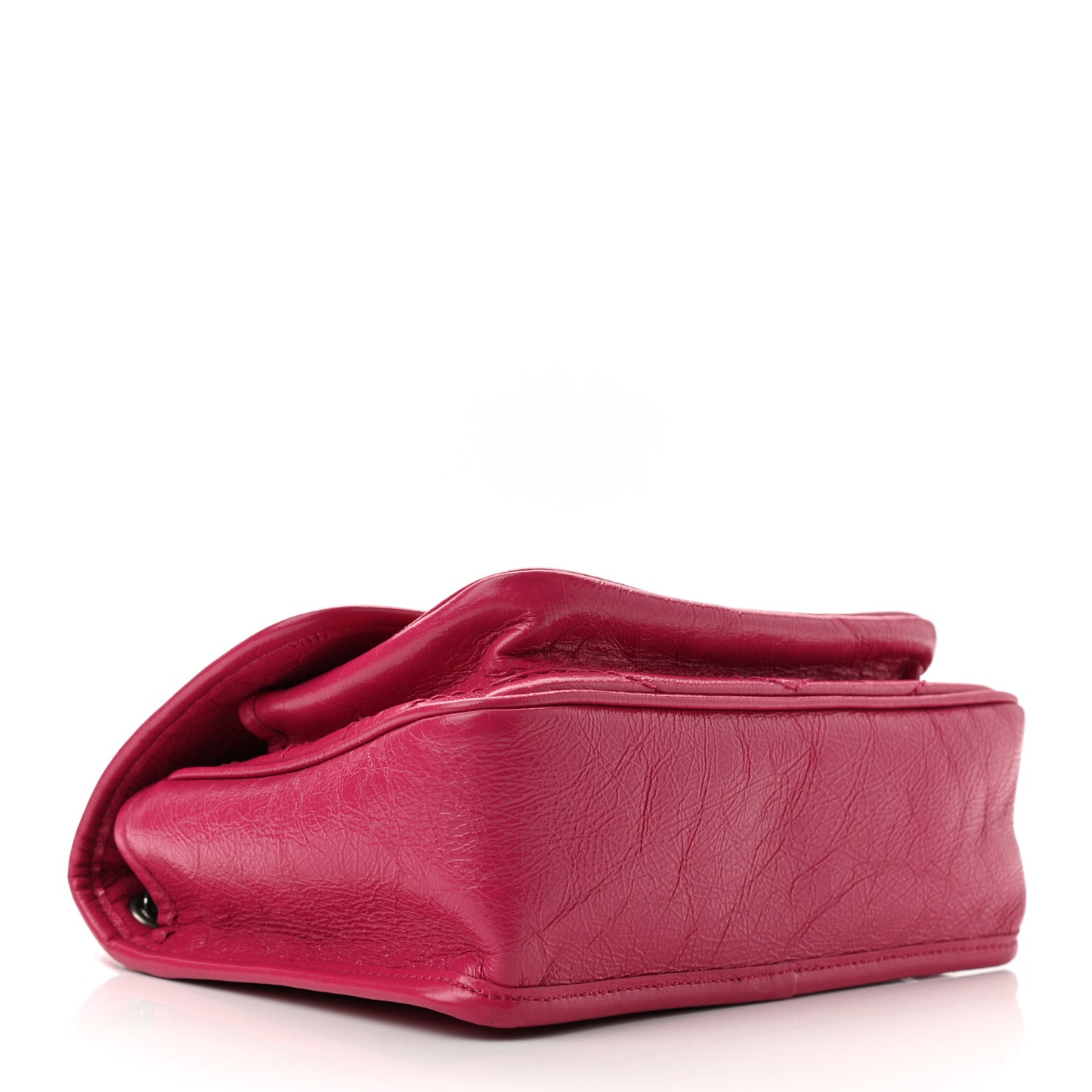 Crinkled Calfskin Matelasse Monogram Baby Niki Chain Satchel Freesia