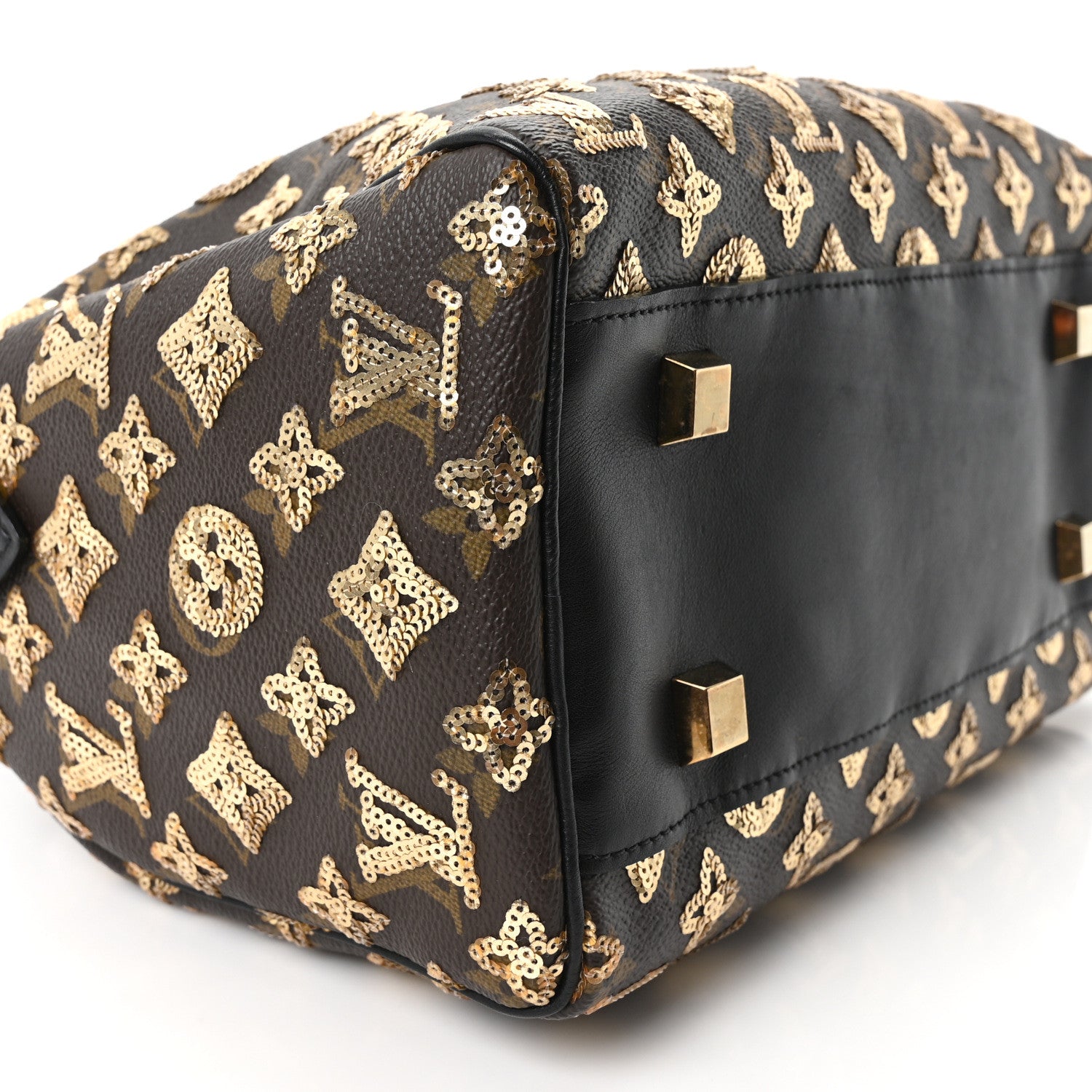Louis Vuitton Monogram Sequins Eclipse Speedy 28 Gold 8 of 9