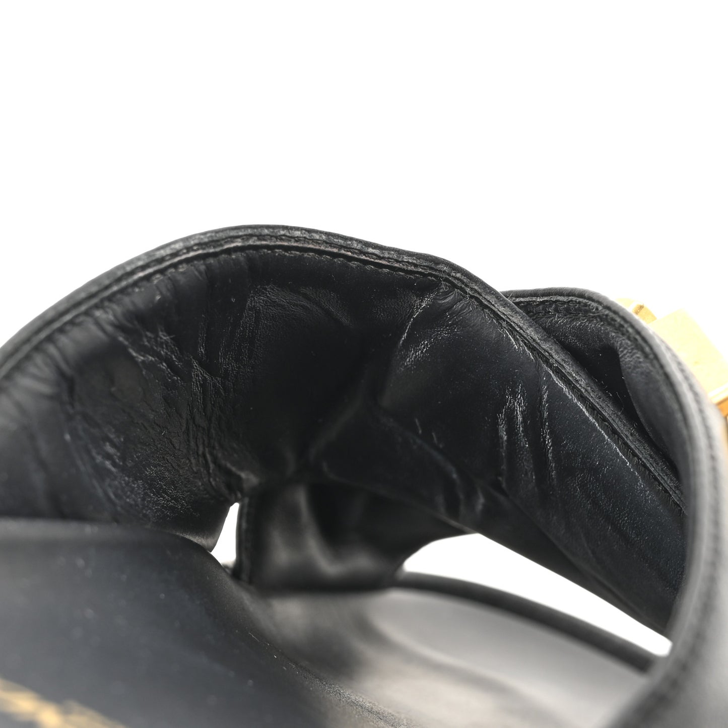 Vitello Womens Fendigraphy Slide Sandals 38.5 Black
