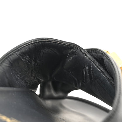 Fendi Vitello Womens Fendigraphy Slide Sandals 38.5 Black 10 of 11