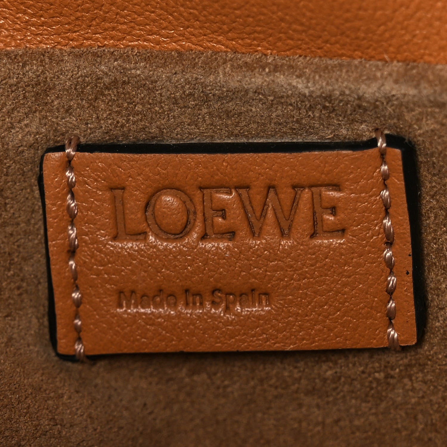 Loewe Calfskin Nano Flamenco Knot Clutch Warm Desert 6 of 8