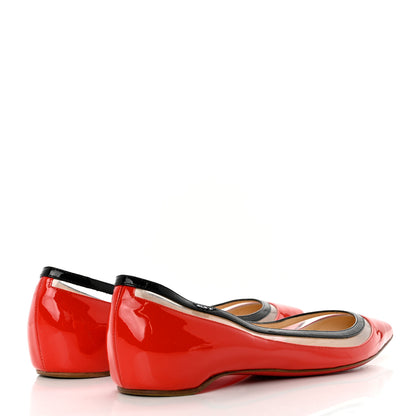 Christian Louboutin Patent PVC Paulina Flats 41 Carazon 4 of 7