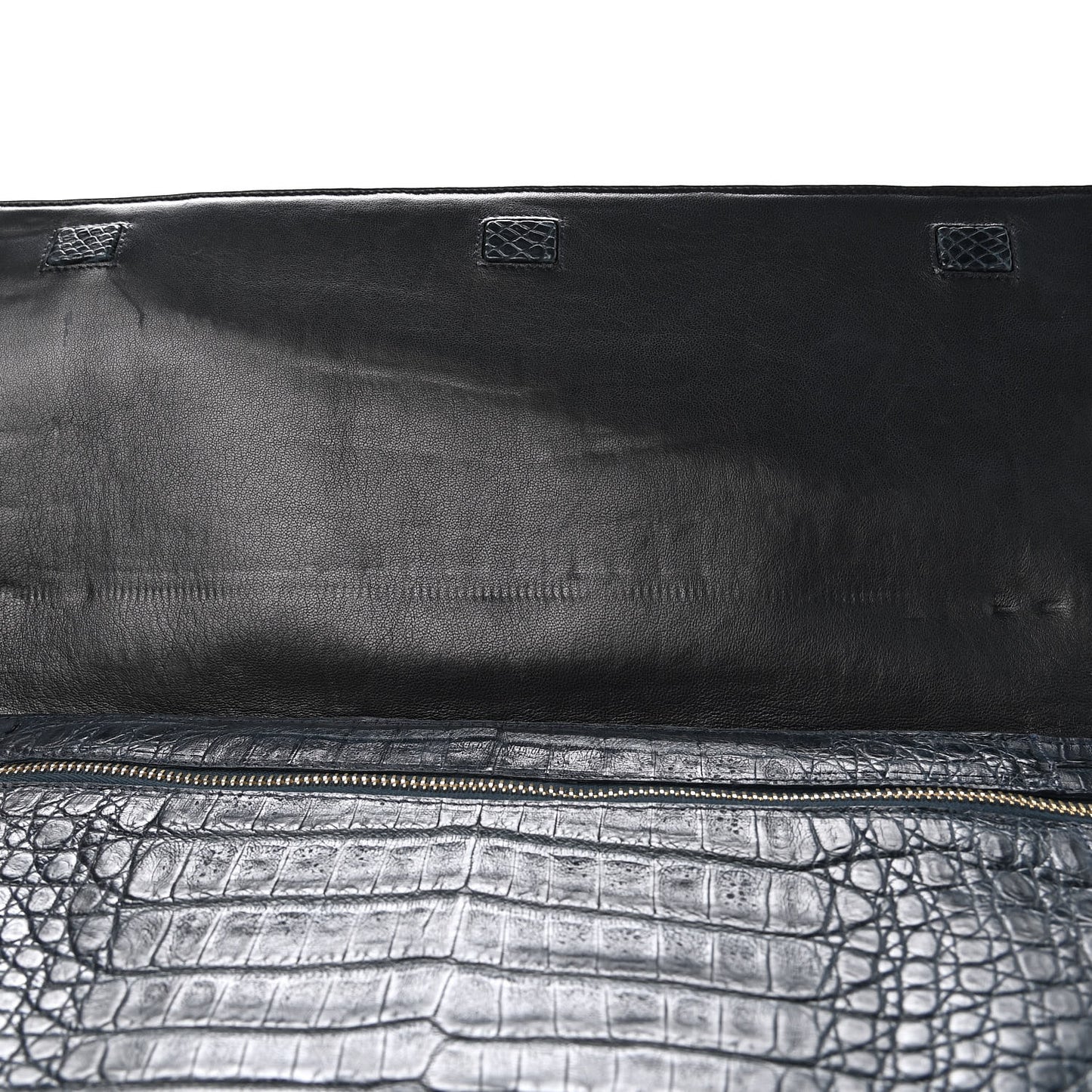 Crocodile Clutch Blue
