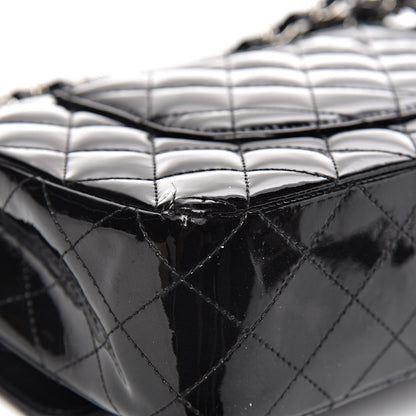 Chanel Patent Quilted Medium Double Flap Black 10 of 17