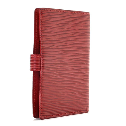 Louis Vuitton Epi Small Ring Agenda Cover Castillan Red 3 of 10