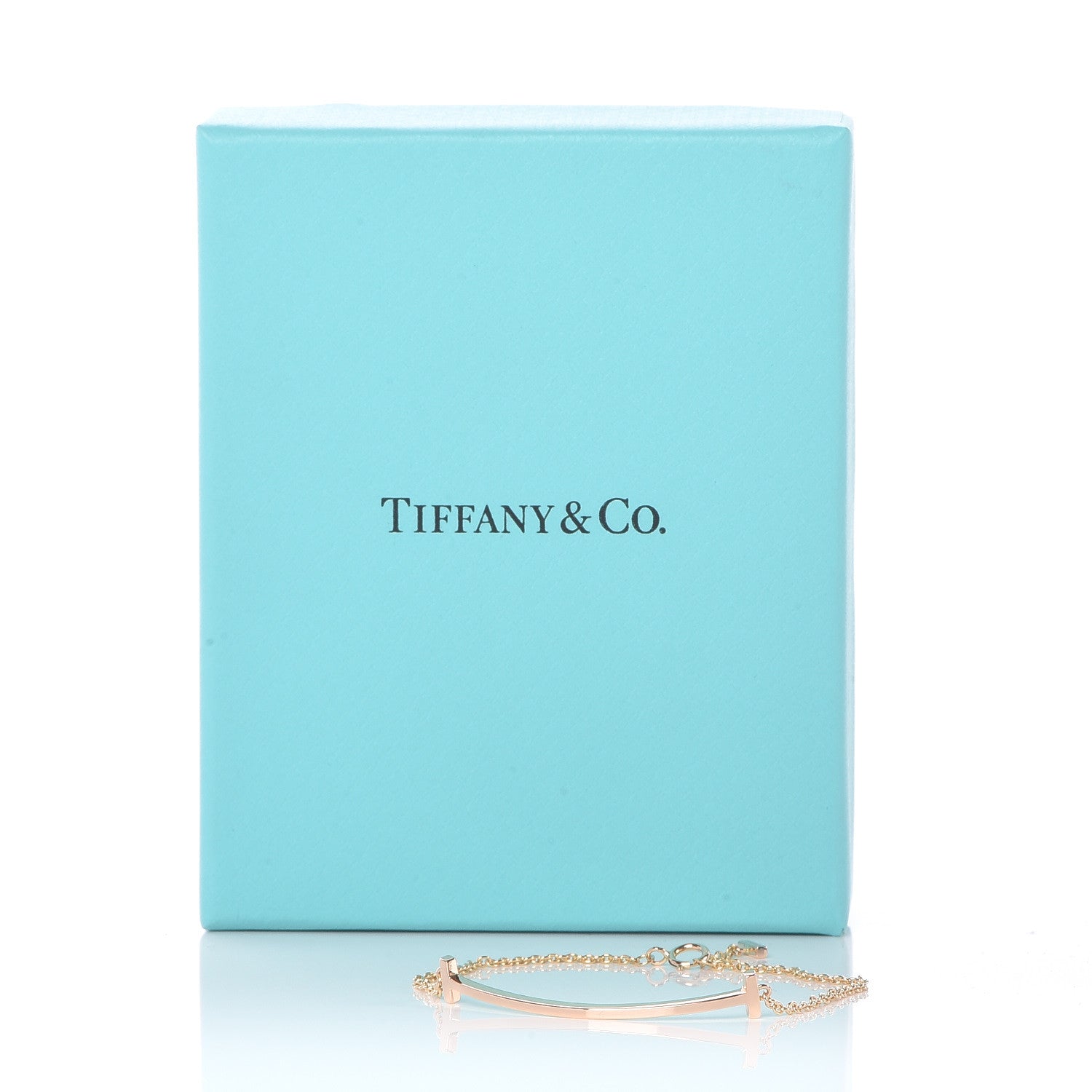 Tiffany 18K Rose Gold T Smile Bracelet 7 of 7