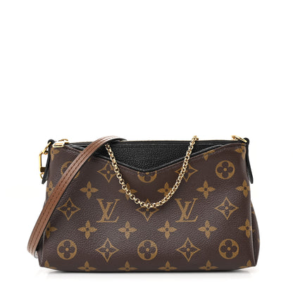 Louis Vuitton Monogram Pallas Clutch Black 1 of 11