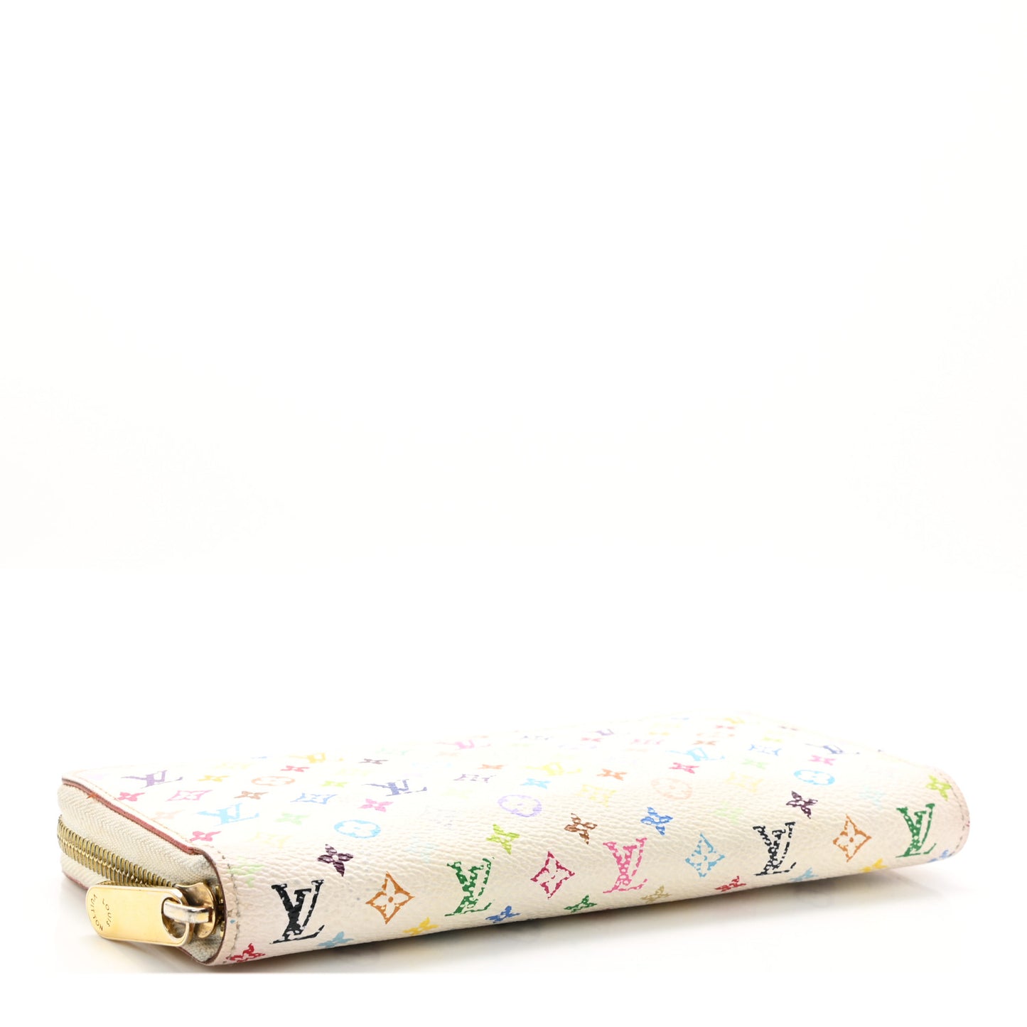 Monogram Multicolor Zippy Wallet White Litchi