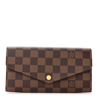 Louis Vuitton Damier Ebene Sarah Wallet NM 1 of 9