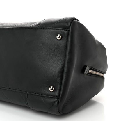 Chanel Calfskin CC Chevron All Day Long Boston Black 10 of 10