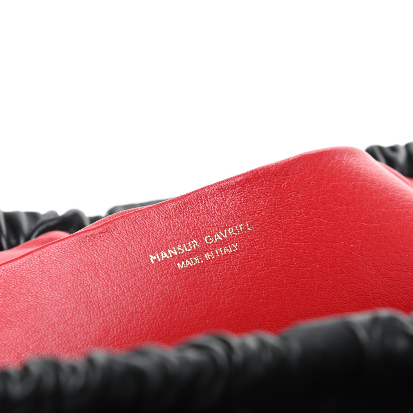 Lambskin Cloud Clutch Black Flamma