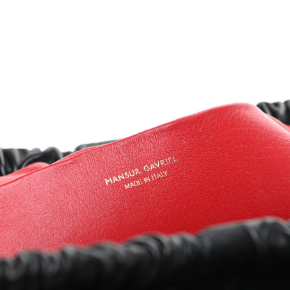 Mansur Gavriel Lambskin Cloud Clutch Black Flamma 6 of 9