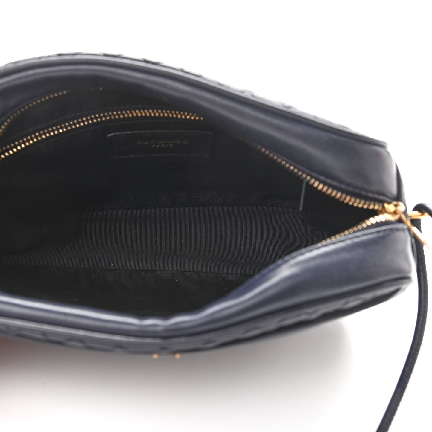Lambskin Quilted Victoire Camera Bag Deep Marine