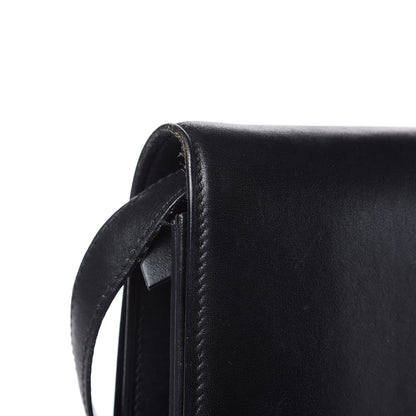 Celine Smooth Calfskin Large Classic Box Flap Bag Black 10 of 25