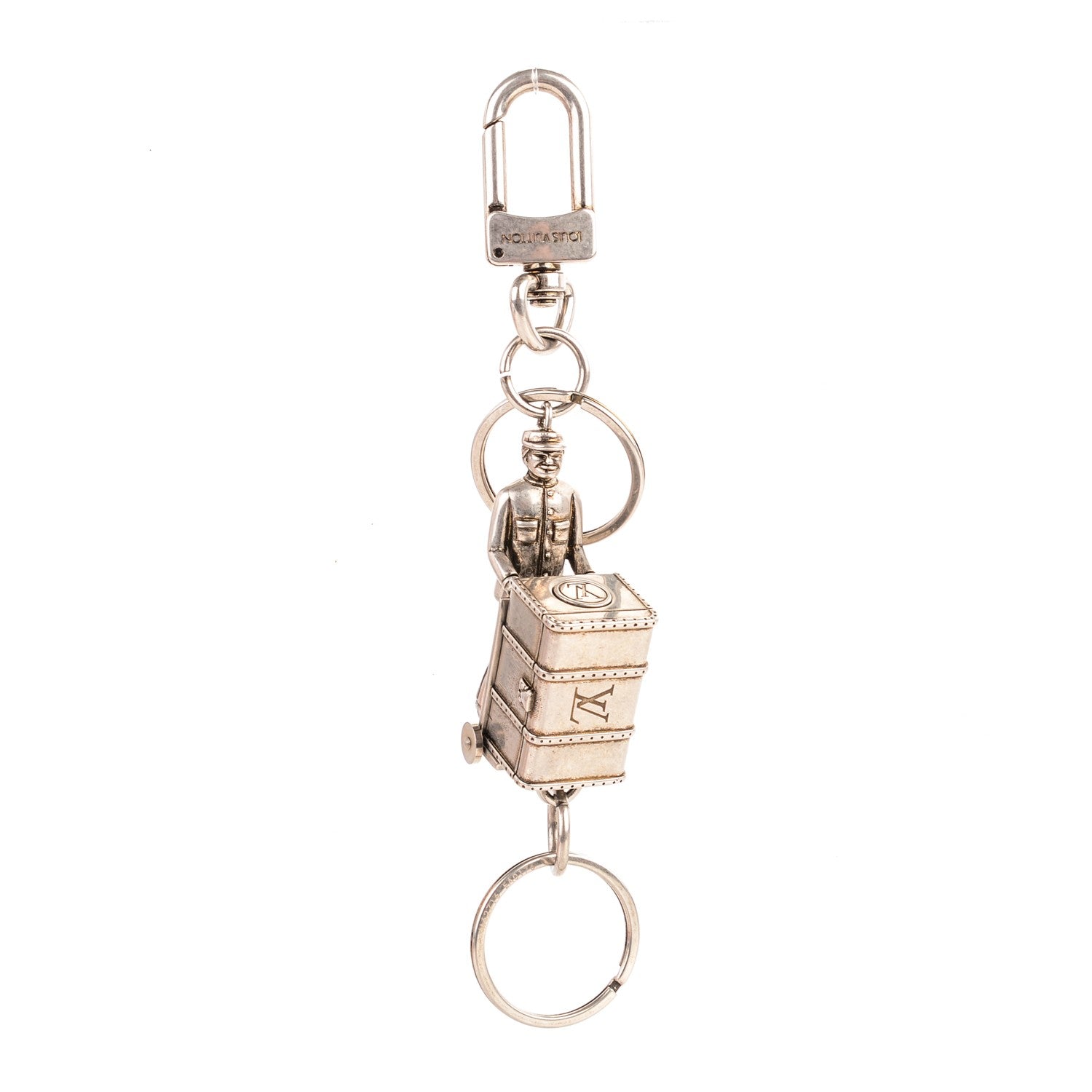 Louis Vuitton Palladium Porter Valet Key Holder Silver 1 of 7