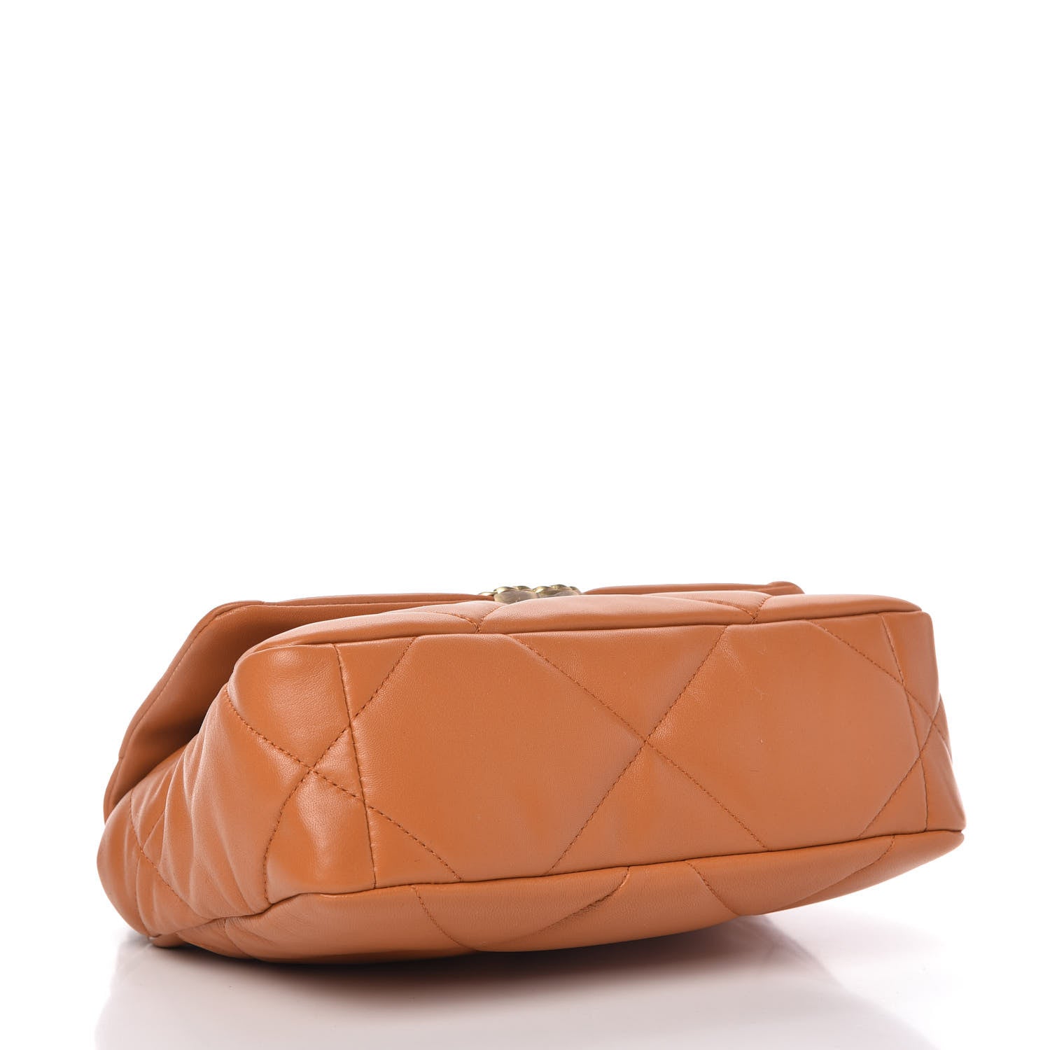 Chanel Lambskin Quilted Medium Chanel 19 Flap Light Brown 4 of 11