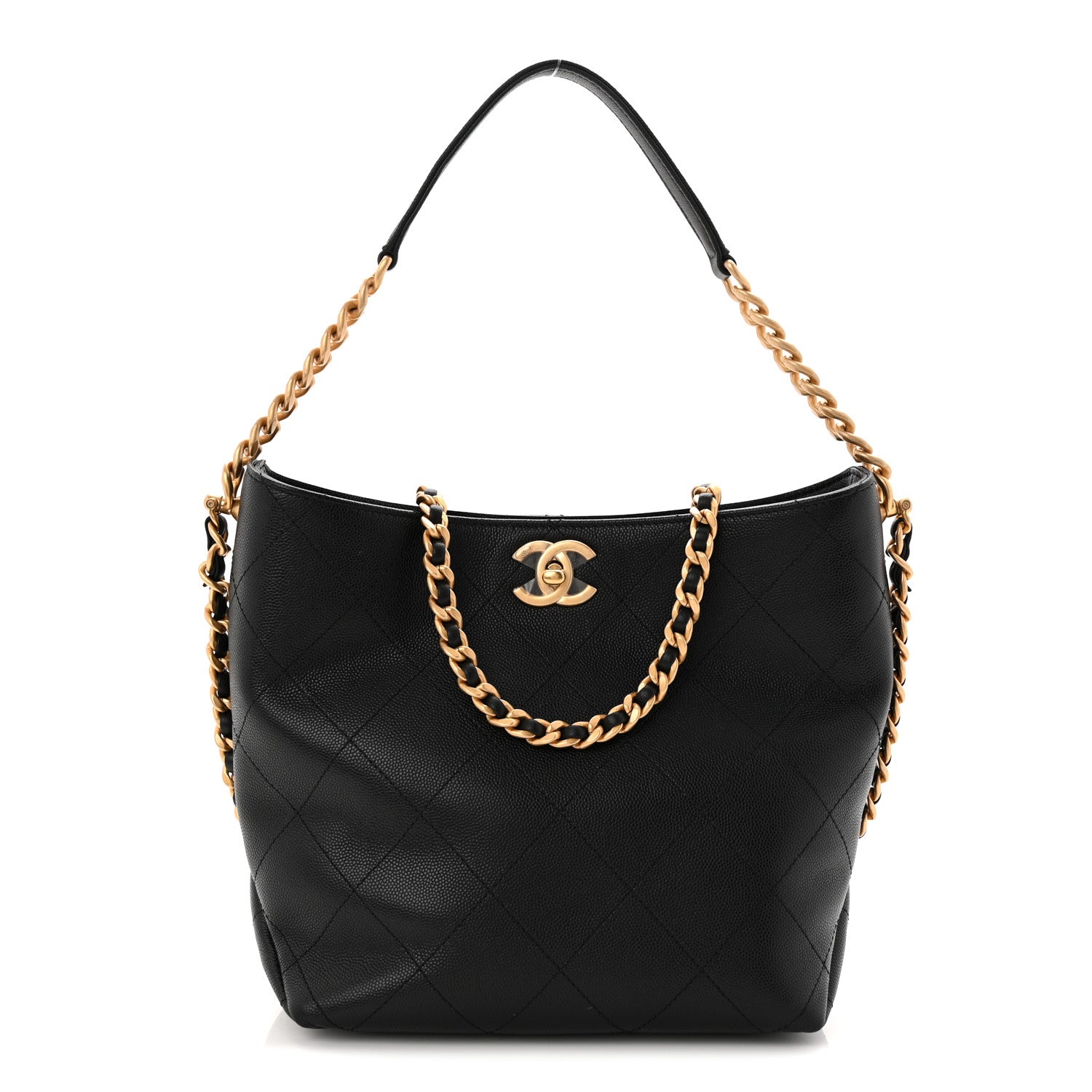 Chanel Caviar Quilted Hobo Black 1 of 10